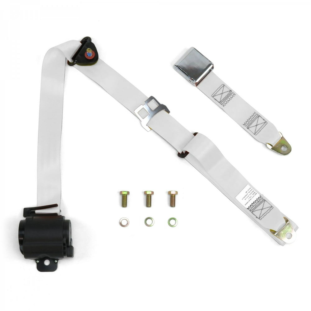 UNIVERSAL 3 POINT RETRACTABLE AUTO CAR SEAT BELT LAP SHOULDER