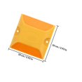 thumbnail image 2 of unbranded 2Ud Reflectores Para Vialidad Amarillos De Material Plástico Con Visibilidad, 2 of 8