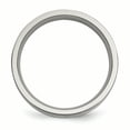 thumbnail image 2 of Titanium Sterling Silver Inlay Flat 6mm Polished Band, 2 of 9