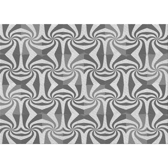 Ahgly Company Indoor Rectangle Patterned Smokey Gray Area Rugs, 8' x 10'