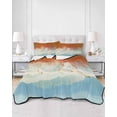 thumbnail image 3 of Orange Coastal Full Size Down Alternative Comforter, Lightweight Comforter Quilt Bedding Set with Pillow Shams Summer Beach Seaside Ocean Nautical All Seasons Bed Comforter Duvet Insert 78"x90", 3 of 7
