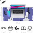 thumbnail image 5 of Long Mouse Pads for Desk,Halloween Ghost Bat Pattern Desk Mats on Top Of Desks, Desk Mouse Pad Extra Large with 3mm Non-Slip Base and Stitched Edge for Gaming,Office,Work,Home 35.4x15.7in, 5 of 5