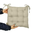 thumbnail image 6 of Vargottam Set of 2 Comfortable Chair Pads Seat Cushion with Full-Length Ties for Non-Slip Support Polyester Filling for Dining | Office | Kitchen Reduces Pressure & Washable, 6 of 9