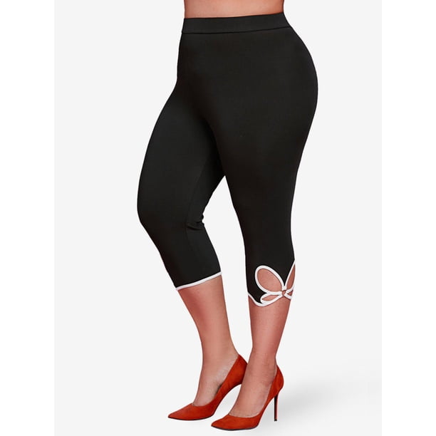 Leggings Capri de Talla Grande Rosegal Leggings de talla grande