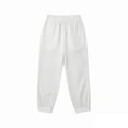 thumbnail image 4 of Elvqul Womens Pants with Pockets Ankle Trousers Pull on White Fashion Jogging Winter Mid Joggers for Women Solid, 4 of 5