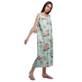 thumbnail image 2 of Moomaya Womens Lace Border Sleepwear For Ladies Button Placket Nightdress, 2 of 5