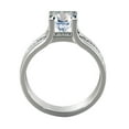 thumbnail image 4 of 5.50MM D-F VS Moissanite Engagement Ring With Diamonds (0.91 ct Moissanite Weight, 1.2 ctw dew) Bridge Channel set 14K Gold, 4 of 7