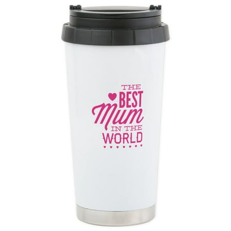 CafePress - The Best Mum In The World Stainless Steel Travel M - Stainless Steel Travel Mug, Insulated 16 oz. Coffee (Best Steel In The World)