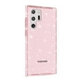 thumbnail image 5 of SaniMore for Samsung Galaxy S22 Ultra 6.8" Lightweight Glitter Case, Rugged Clear PC Back [Not Yellowing Technology] Full Body Protective Case for Samsung S22 Ultra Women Ladies Girls, Pink, 5 of 8