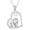 AnimalCompanionship 5, variant on 925 Sterling Silver Animal Companion Series Opal Necklace for men and Women Giraffe/Tiger/Dog/Cat/Bear/Deer/Cow/Fox