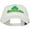 White, variant on Irish and Shamrock Outline Embroidered Washed Cotton Cap - Black OSFM