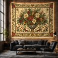 thumbnail image 6 of Framed Cute Animals with Ornate Classical Urn Deep, Cozy Farmhouse for Farmhouse Decor Lovers, Aesthetic Wall Decor, Christmas Gift, Tapestry Wall Hanging for Dorm and Living Room, 6 of 7