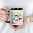 thumbnail image 3 of CafePress - Sleeps With Yorkies Mug - 11 oz Ceramic Mug - Novelty Coffee Tea Cup, 3 of 3