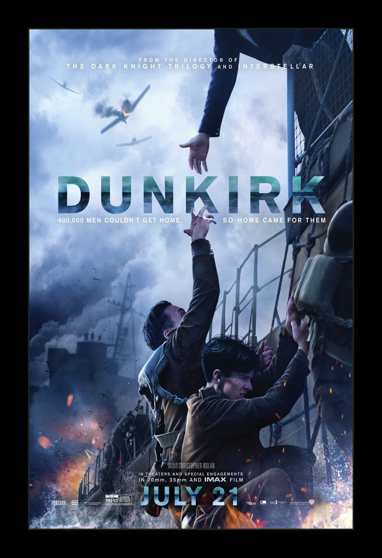 DUNKIRK 11x17 Framed Movie Poster
