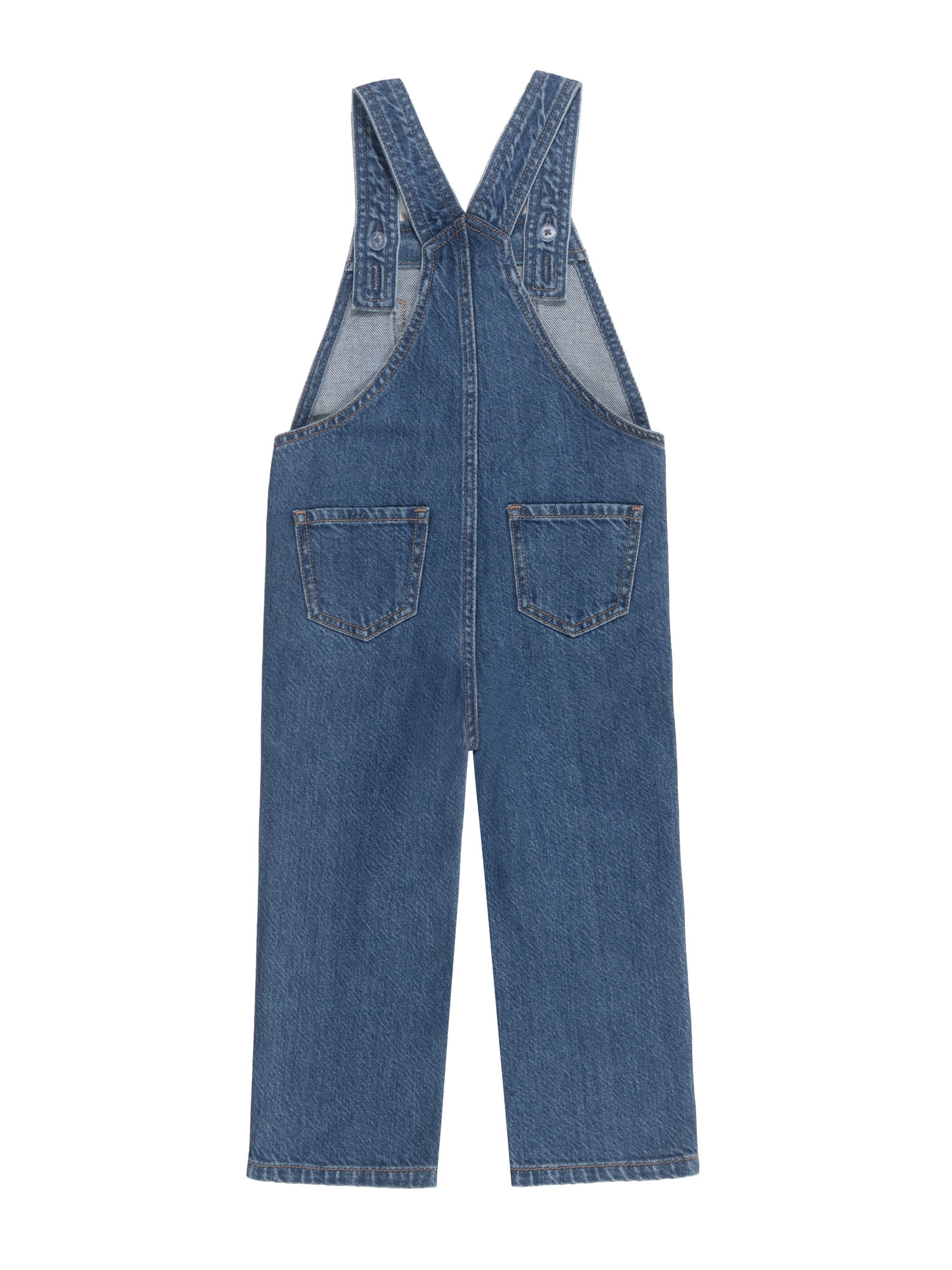 Wonder Nation Toddler Girl Denim Overall, Sizes 12M-5T