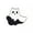 1, variant on White Ghost Series Alloy Brooch Witch Hat Pumpkin Enamel Pin Lapel Badge Gift-2