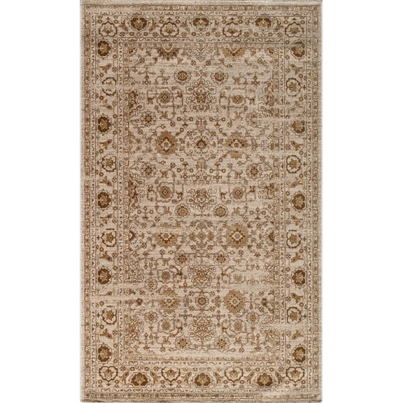 Momeni Rugs VOGUEVG-04BGE5076 Vogue Collecion, 100% Viscose Transitional Area Rug, 5' x 7'6", Beige