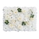 thumbnail image 1 of Panel de pared con flores artificiales, panel floral, panel de rosas, fondo Blanco, 1 of 9