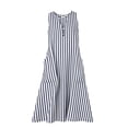 thumbnail image 4 of Snorda Women's Striped Dress Summer Round Neck Sleeveless Striped Solid Color Casual Dress Flowy Sundress Ideal for Daily Wear Beach Vacation & Party, 4 of 7