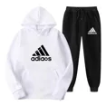 thumbnail image 4 of Sudadera con capucha y pantalones de chándal para hombre y mujer, ropa deportiva de marca de alta calidad, informal, con estampado relajado, para campamento y pesca, a la moda, novedad de otoño e invi, 4 of 5