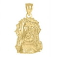 thumbnail image 2 of Auriga 10k Yellow Gold Jesus Religious Charm Pendant for Men (L- 32mm W-17.2mm), 2 of 5