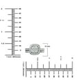 thumbnail image 4 of Unique Moments Lab Grown 1.50 Ctw Diamond Cushion Bridal Set, Engagement Ring for Women 10K White Gold, 4 of 6