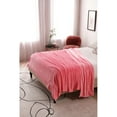 thumbnail image 5 of Pink Embossed Queen Blanket 90X90 100% Polyester, 5 of 5
