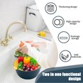 thumbnail image 7 of Double Layer Plastic Washing Basin, Kitchen Basket, Durable Plastic, 2-tier Draining Colander, for Washing Fruits and Vegetables, for Organizing Laundry, for Pantry Storage, Blue, by FAJHHA, 7 of 7