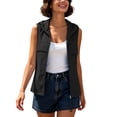 thumbnail image 2 of Chiccall Women Lightweight Quick‑Dry Hooded Sleeveless Vest, Zip‑Up Outdoor Casual Sleeveless Gilet With Functional Pockets, 2 of 10