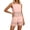 Pink, variant on Purcolt 2 Piece Outfits for Women Summer Sleeveless Hollow Out Shorts Set Round Neck Matching Lounge Vacation Beach Casual Outfit