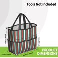 thumbnail image 3 of Bright Checkered Garden Tools Bag, Water-proof Oxford Garden Tote Home Organizer Gardening Tool Bag Kit Holder with 8 Pockets for Indoor and Outdoor Gardening (Tools Not Included), 3 of 6