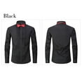 thumbnail image 4 of Men's Slim Fit Dress Shirt Long Sleeve Solid Formal Tuxedo Shirt for Performance Wedding Party Business Occasions, 4 of 7