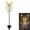 Yellow, variant on Ovzne Solar Garden Lights LED Waterproof Pole Light Auto On Off Solar Lamp for Villa Patio Yard Grave Memorial Outdoor Decoration