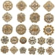 thumbnail image 5 of Paquete de 24 broches de diamantes de imitación, broches florales de moda para mujer para de Oro jinwen Pin de broche de perlas, 5 of 7