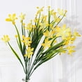thumbnail image 3 of ZOELNIC 6 Bundles Artificial Flowers Outdoor UV Resistant Fake Plants Faux Plastic Daffodils Flower in Bulk for Hanging Planters Outside Porch Vase Home Window Decoration (Champagne), 3 of 13