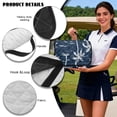 thumbnail image 6 of Xoenoiee Palm Tree Boat Print Golf Cart Seat Covers, Comfort Golf Cart Seat Towel Blanket with 4 Front Pockets, Golf Cart Seat Protector Fits EZGO, Yamaha, Club Car and More 2-Seat Carts, 6 of 6