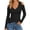 1-Black, variant on Womens Long Sleeve V-Neck Cold Shoulder Tops 2026 Fall Solid Color Ribbing Slim Fit Tunic Top Casual Dressy Lightweight Stretchy Soft Comfy Tight T Shirts for Daily Wear 1- S
