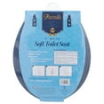 thumbnail image 4 of Standard Vinyl Soft Adjustable Hinges Toilet Seat with Close Lid, Navy, 4 of 5
