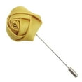 thumbnail image 3 of Men's Lapel Pins Groom Boutonniere Wedding Silk Rose Flower Handmade Satin Boutonniere Pin for Suit Wedding Groom, 3 of 8
