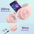 thumbnail image 5 of Hoey Kids Bluetooth Over-Ear Headphones with Adjustable Headband & Microphone, Multi-color, 5 of 6