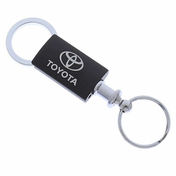 Toyota Anodized Aluminum Valet Key Chain (Black)