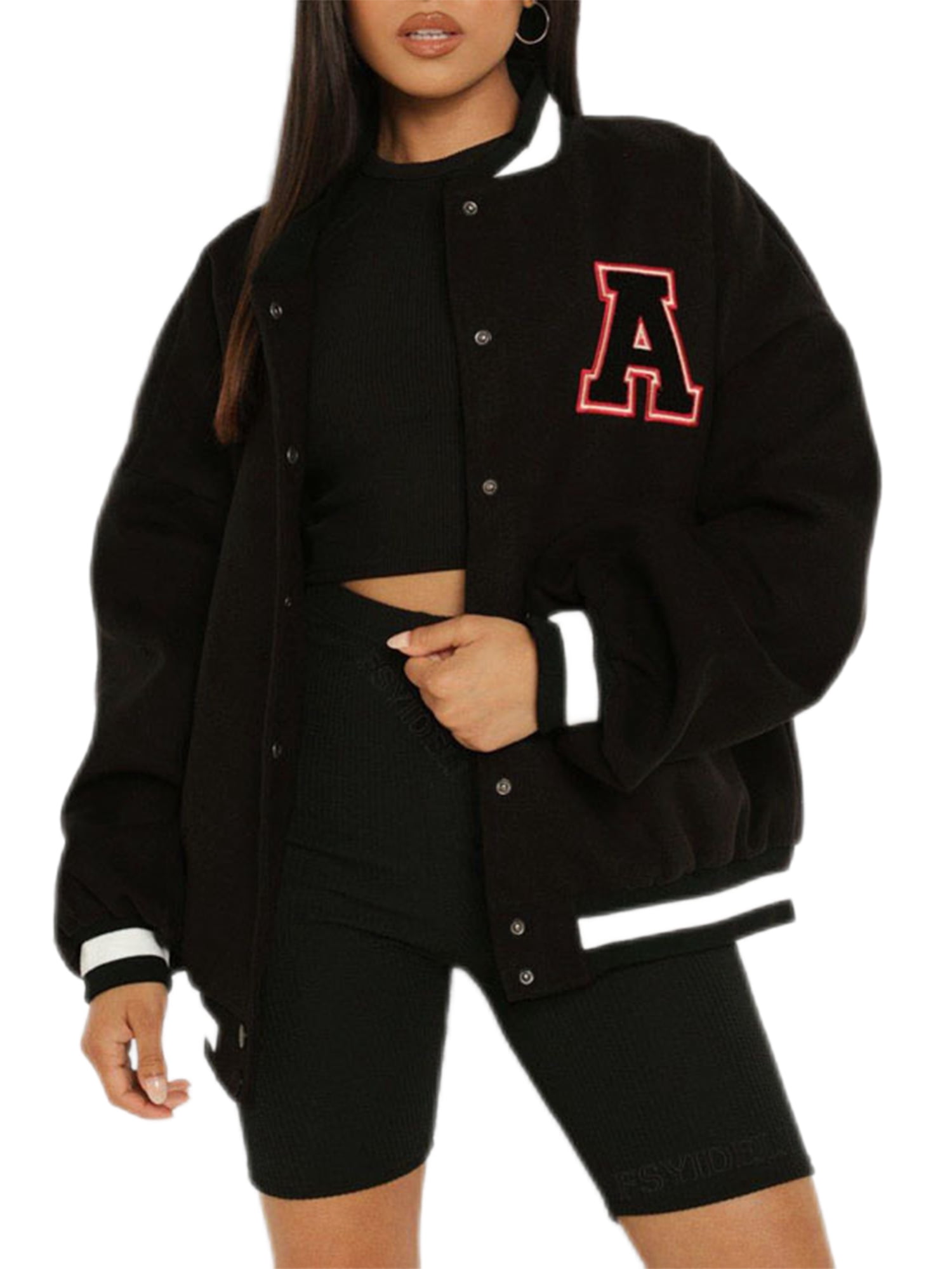 Neck Coat Ladies Fuzzy Fleece Winter 