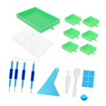 thumbnail image 3 of 5D DIY Diamond Paintings Tray Point Drill Tray Bead Sorting Plate Rhinestone Box Green, 3 of 7
