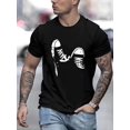 thumbnail image 1 of T-shirt Confort Décontracté pour Hommes - Léger, Polyester Respirant avec Imprimé Géométrique Tendance, Col Rond Manches Courtes Haut d'Été, Imprimé Mode, Version Conventionnelle, Loisirs, T-Shirt d'Été pour Adultes, Hommes, 1 of 6