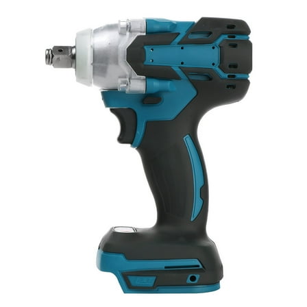 18V Impact Driver, Brushless, 1/2" Cordless Impact Wrench For Makita, 520N.m High Torque Power Impact Gun, Bare Tool Only, Electric Brushless Impact Driver for Car Tire Truck RV Mower,  Blue