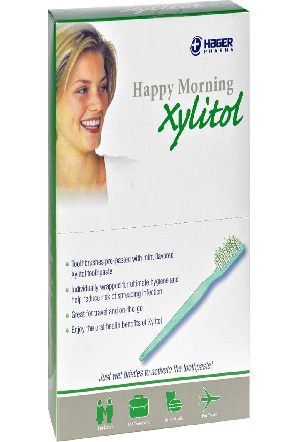 HAGER PHARMA, TBRUSH,W/XYLITOL,HPY MORN CT