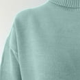 thumbnail image 4 of IROINNID Reduced Womens Sweater Turtleneck Pullover Sweater Solid Color Loose Mid-Length Long Sleeve Autumn and Winter Popular High Collar Knit Sweater, 4 of 6