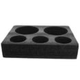 thumbnail image 4 of Amosfun Black Takeout Cup Holder Tray with Multi-Hole Design for Drinks and Coffee Bottles, 4 of 7