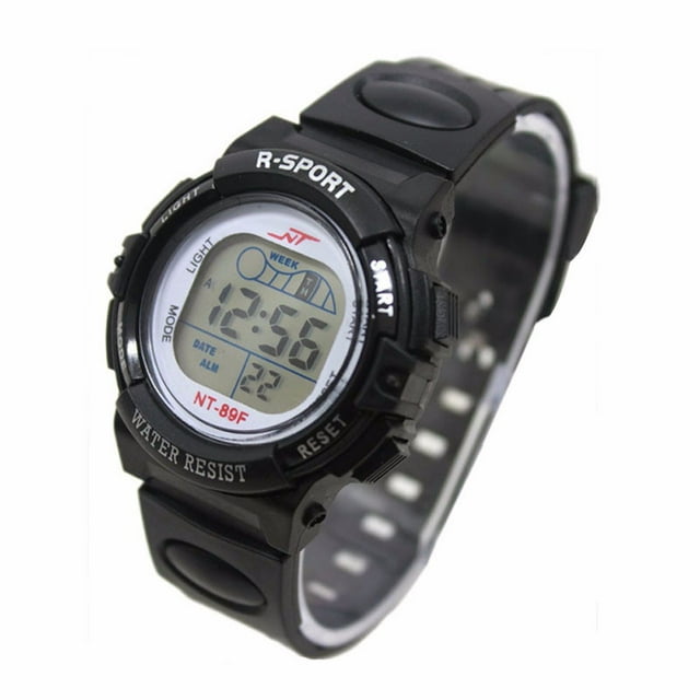 EGNMCR Girl Boy LED Light Wrist Watch Alarm Date Digital Multifunction Sport the Watch