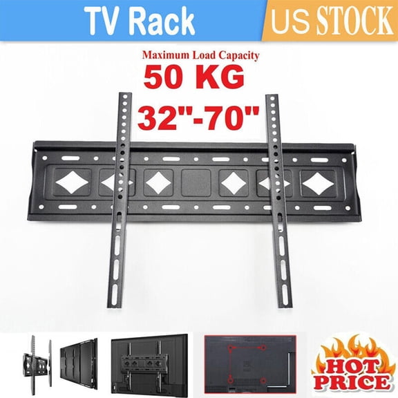 Idealforce VESA Bracket Tilt TV Wall Mount for 32 37 40 42 43 46 47 48 50 52 55 60 65 70 inches Black